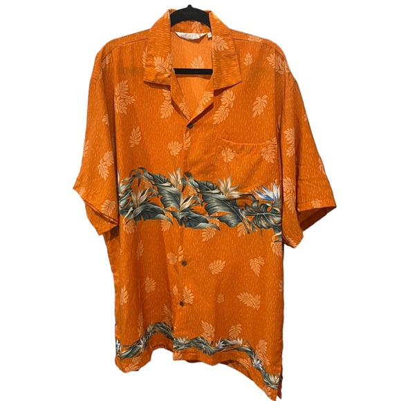 Uluwatu Handmade in Bali Floral Hawaiian Print Collared Short Sleeve Shirt XL - Picture 1 of 7